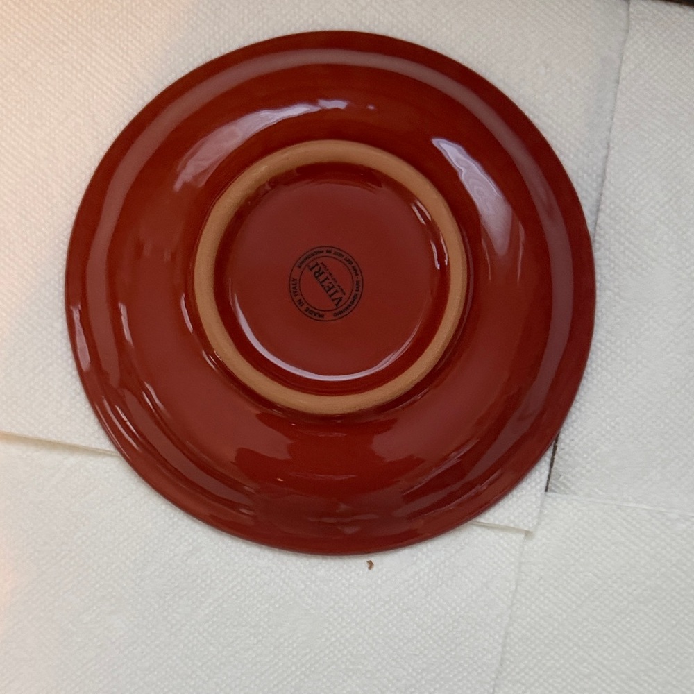 Vietri Red Round Dinner Plate - Picture 5 of 5